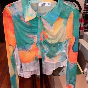 Tigermist mesh Crop top